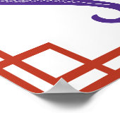 Chinese Zodiac Rooster Papercut Poster (Hoek)