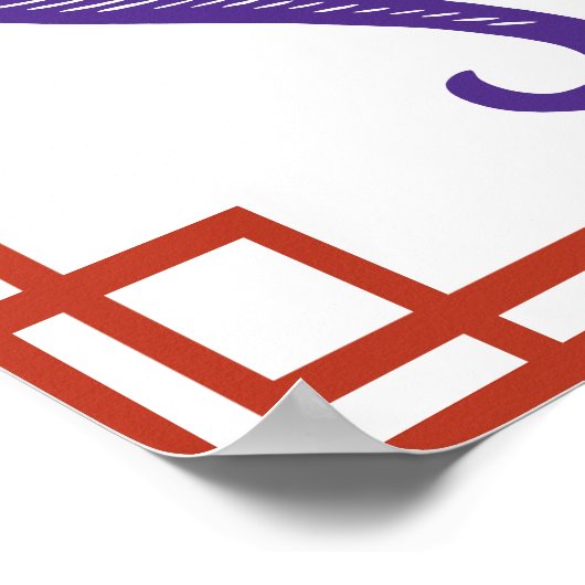 Chinese Zodiac Rooster Papercut Poster (Hoek)