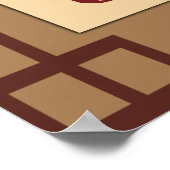 Chinese Zodiac Rooster Papercut Scene Poster (Hoek)