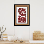 Chinese Zodiac Rooster Papercut Scene Poster (Keuken)