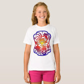 Chinese Zodiac Rooster T-shirt (Voorkant volledig)
