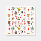 Chinese Zodiac Servet (Voorkant)