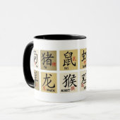 Chinese Zodiac Signs Mok (Voorkant links)