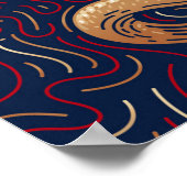 Chinese Zodiac Snake | Digitale Zodiac-afdrukken Poster (Hoek)