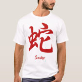Chinese Zodiac Snake T-shirt (Voorkant)