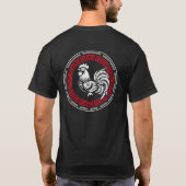 Chinese Zodiac T-shirt Rooster Rode Ring (Achterkant)
