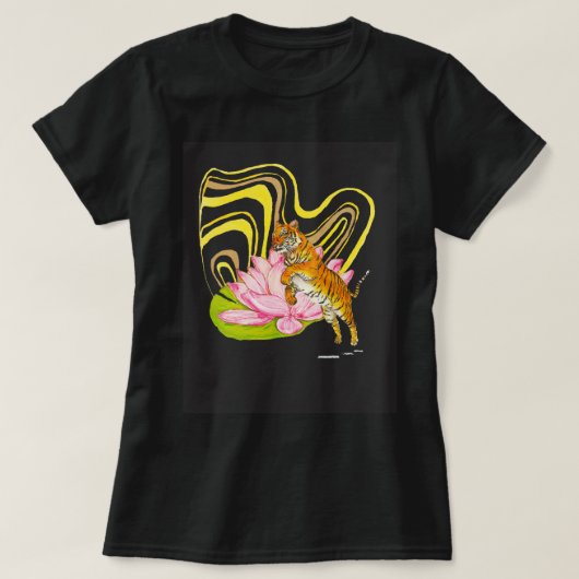 Chinese Zodiac Tiger Vrouwen T-shirt (Design voorkant)