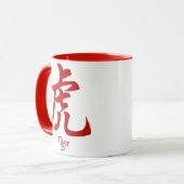 Chinese Zodiac Tijger Mok (Voorkant links)