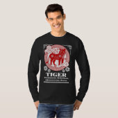 Chinese Zodiac Tijger Persoonlijkheid T-shirt (Voorkant volledig)