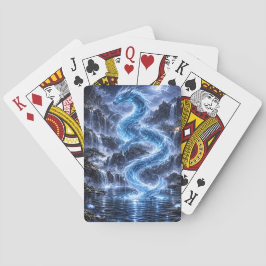 Chinese Zodiac Waterdraak Pokerkaarten (Achterkant)