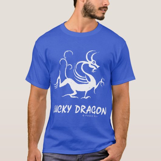 Chinese Zodiak 5 Lucky Draak grappig T-shirt (Voorkant)