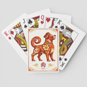 Chinese Zodiak Hond Speelkaarten