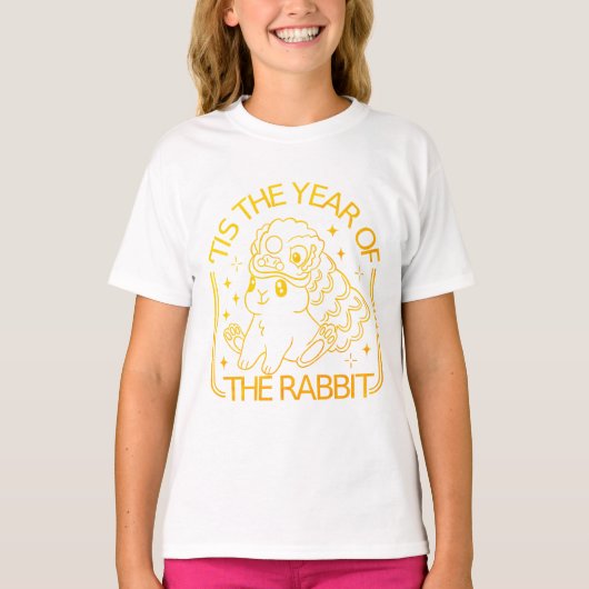 Chinese Zodiak Konijn T-shirt (Voorkant)