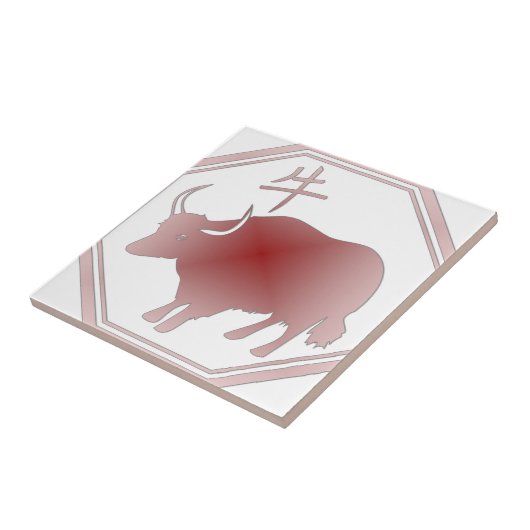 chinese zodiaox tegeltje (Zijkant)