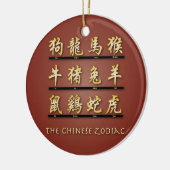 Chinese zodische symbolen keramisch ornament (Links)