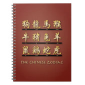 Chinese zodische symbolen notitieboek (Voorkant)