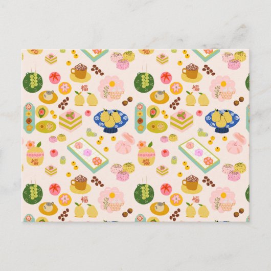 Chinese zoete koekjes briefkaart (Voorkant)