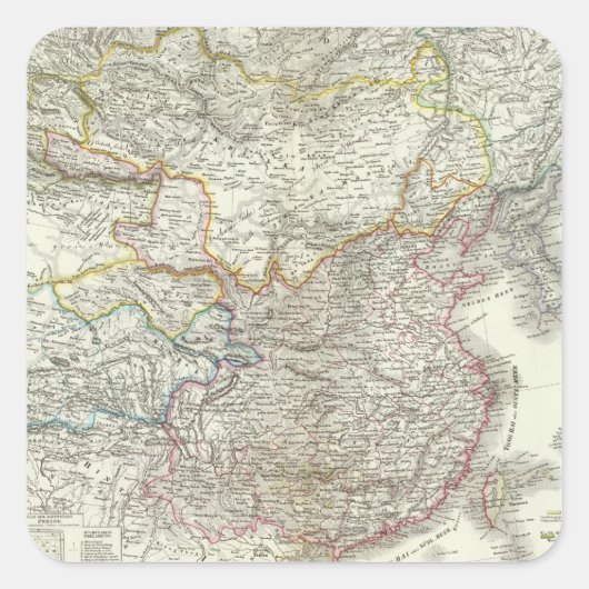 Chineseich - Chinees rijk Vierkante Sticker (Voorkant)