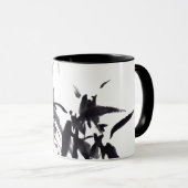 Chinesische Bambus-Tuschekunst Mok (Voorkant rechts)