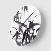 Chinesische Bambus-Tuschekunst  Ronde Klok (Hoek)