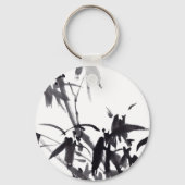 Chinesische Bambus-Tuschekunst  Sleutelhanger (Voorkant)