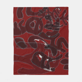 Chinesische Kalligraphie- Dao folgt der Natur 道法自然 Fleece Deken