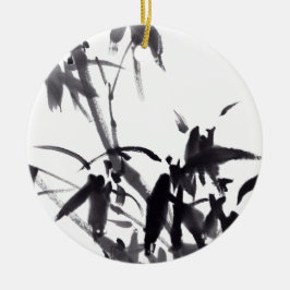 Chinesische Kunst mit Bambusmalerei Keramisch Ornament