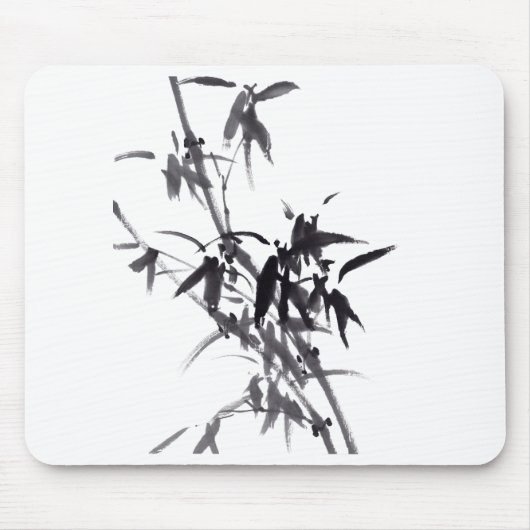 Chinesische Kunst mit Bambusmalerei Muismat (Voorkant)