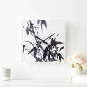 Chinesische Kunst mit Bambusmotiv Vierkante Klok (Huis)