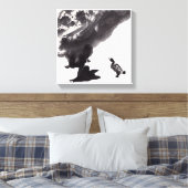 Chinesische Kunst mit Entenmotiv Canvas Afdruk (Insitu (Slaapkamer))