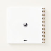 Chinesische Kunst  mit Hummelmotiv Notitieboek (Achterkant)