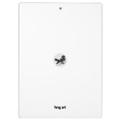 Chinesische Kunst mit Kalligraphie & Hummelmalerei Klembord (Achterkant)