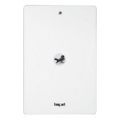 Chinesische Kunst mit Kalligraphie & Hummelmalerei Mini Klembord (Achterkant)