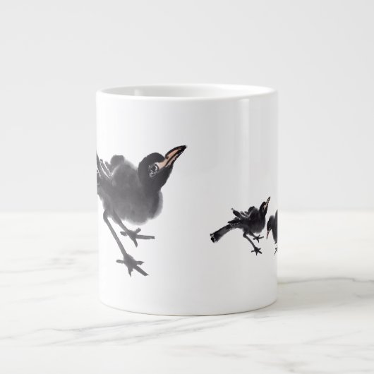 Chinesische Kunst mit Vogelmotiv Grote Koffiekop (Voorkant)