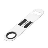 Chinesische Kunst  Tai Chi Tanz in Schwarz & Weiß Speed Flessenopener (Achterkant Gekanteld)