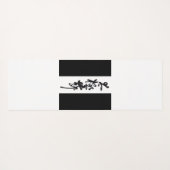 Chinesische Kunst  Tai Chi Tanz in Schwarz & Weiß Yogamat (Achterkant (horizontaal))