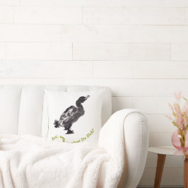 Chinesische Tuschekunst mit Entenmotiv Kussen