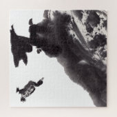 Chinesische Tuschekunst mit Entenmotiv Legpuzzel (Horizontaal)