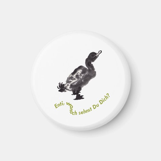 Chinesische Tuschekunst mit Entenmotiv Magneet (Voorkant)