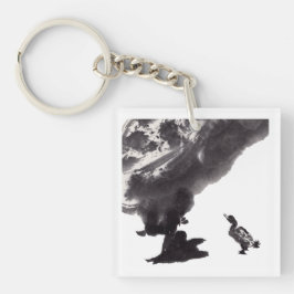 Chinesische Tuschekunst mit Entenmotiv Sleutelhanger