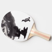 Chinesische Tuschekunst   mit Entenmotiv Tafeltennisbatje (Zijkant)
