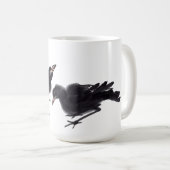 Chinesische Tuschekunst mit Vogelmotiv Koffiemok (Voorkant rechts)