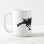 Chinesische Tuschekunst mit Vogelmotiv Koffiemok (Links)