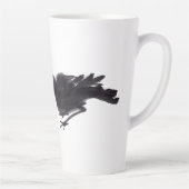 Chinesische Tuschekunst mit Vogelmotiv Latte Mok (Rechts)