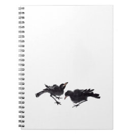 Chinesische Tuschekunst mit Vogelmotiv Notitieboek