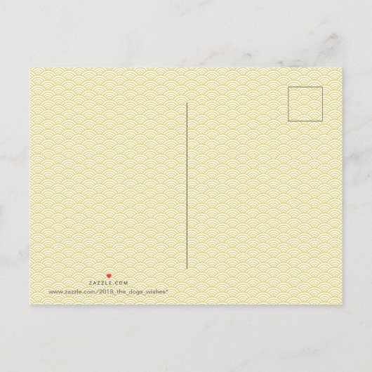 Chinesisches Neujahr Jarh des Ochsen 2021 P Karte Uitnodiging Briefkaart (Achterkant)