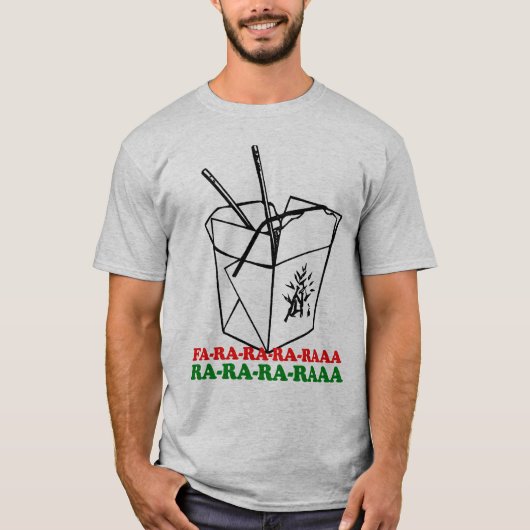 Chinezen nemen uit kerst fa ra ra ra ra t-shirt (Voorkant)