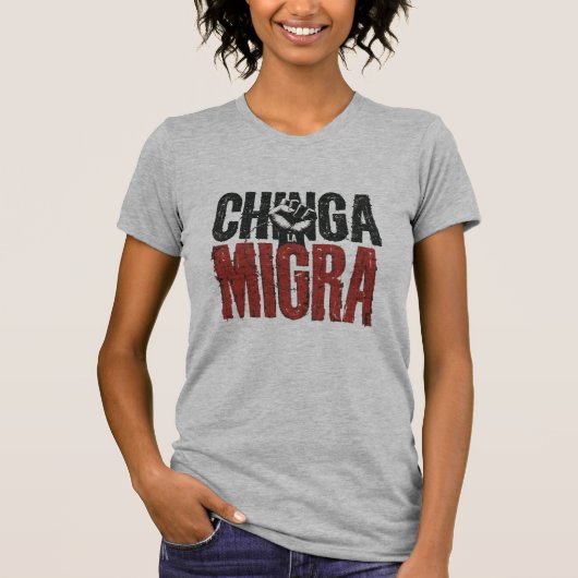 Chinga La Migra Anti-ICE Shirt – verzet (Voorkant)