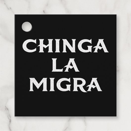 Chinga LA Migra Bedankjes Labels (Voorkant)