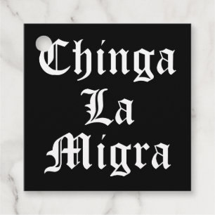 Chinga LA Migra Bedankjes Labels